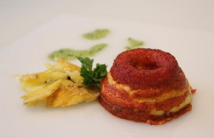 Sformatino di baccal&agrave; in rosso