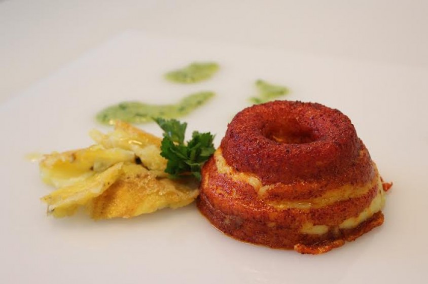 Sformatino di baccal&agrave; in rosso