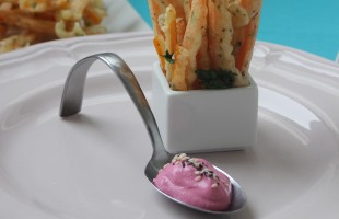 Carote pastellate con &ldquo;salsa rosa&rdquo;