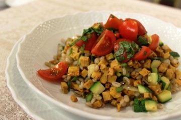 Orzo e colori al salto