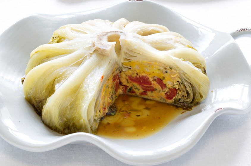 Scarole farcite al caprino 