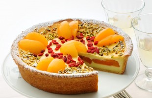 Crema al semolino e albicocche&nbsp;in crosta