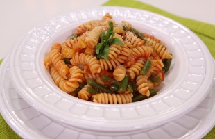Fusilli fagiolini, patate e pomodoro