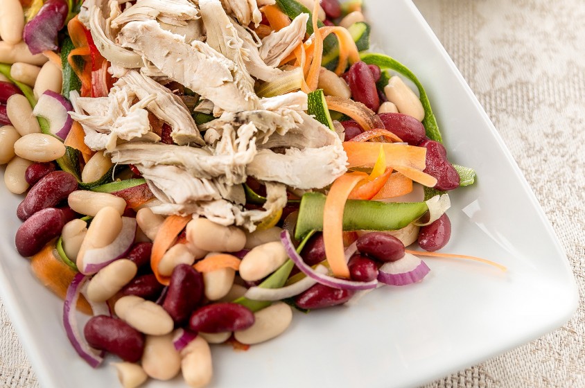 Finto tonno di tacchino in insalata