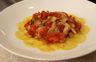 Straccetti all&rsquo;indivia e patate 