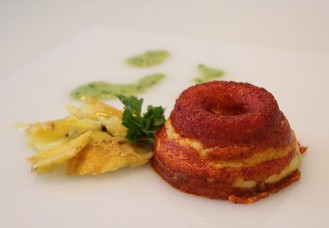 Sformatino di baccal&agrave; in rosso