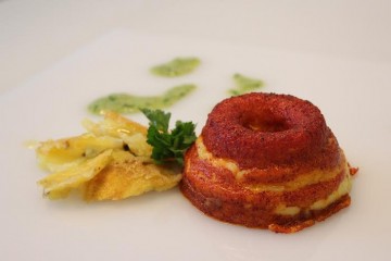 Sformatino di baccal&agrave; in rosso