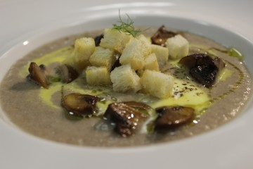 Crema di funghi, porri e patate 