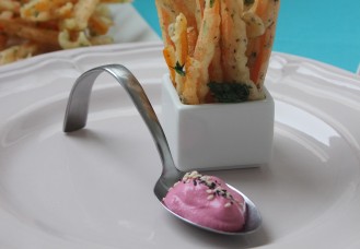 Carote pastellate in rosa