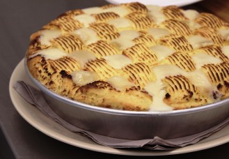 Torta di patate, fontina e verdure 