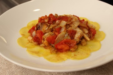 Straccetti all&rsquo;indivia e patate 