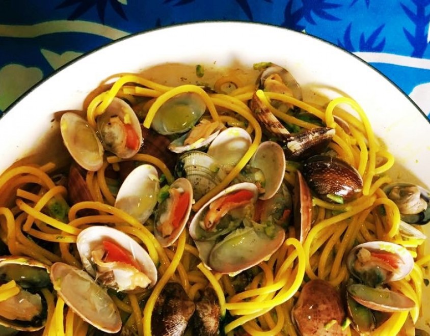 Spaghettoni zucchine e fasolari